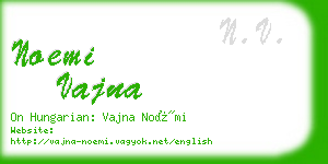 noemi vajna business card